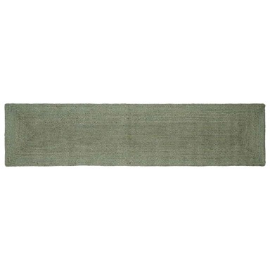 Tepih za područje, pravokutni, 60 x 250 cm, juta, maslinastozeleni