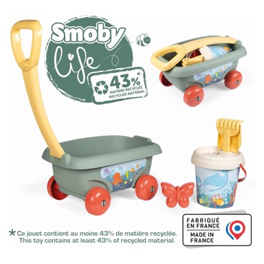 SMOBY Kolica za plažu Life, s setom kanti