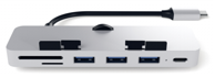 SATECHI USB hub TYPE-C CLAMP PRO, silver