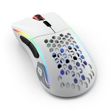 GLORIOUS Miš Model D- Wireless, bijeli, mat, gaming