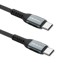 QOLTEC USB-C kabel 100 W QC 3.0 PD 1 m, crni