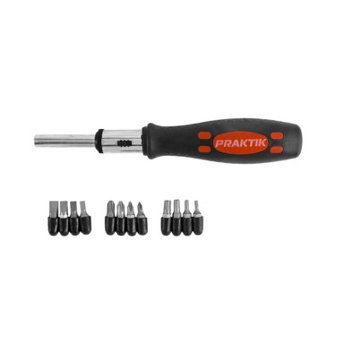 PRAKTIK Set ključeva garnitura nastavaka 13 djelna sa ručkom