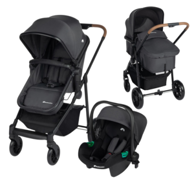 BEBE CONFORT Kolica 3u1 Haze i košara i autosjedalica Mineral Graphite, siva