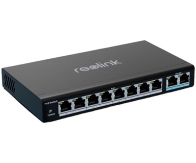 REOLINK Switch PoE RLA-PS1, 120W, do 8 kamera, 4KV, Plug & Play
