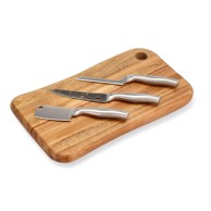 HOLM Drvena daska za rezanje s priborom za rezanje 22x38 cm