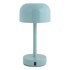 LEITMOTIV Svijetlo plava LED stolna lampa s metalnim sjenilom (visina 24, 5 cm) James 