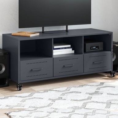 TV ormarić antracit 100,5 x 39 x 43,5 cm hladno valjani čelik