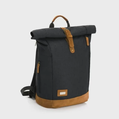 FILLIKID Torba/ruksak za pelene ROLLTOP BERLIN, crna