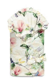 Dvostrani poplun za bebe, 75x75 cm, cvijeće