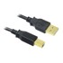 INLINE USB 2.0 kabel A na B, pozlaćeni kontakti, crni, 1 m 34510S