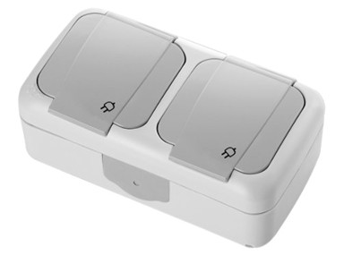 Utičnica nadžbukna 2-STR IP54