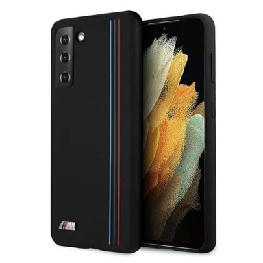 BMW Futrola Silicone Stripes M Collection originalna za Samsung Galaxy S21+