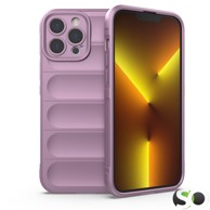 Silikonska Wave maskica za iPhone 15 Pro Svijetlo ljubičasta