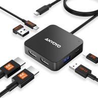 USB-C priključna stanica dual HDMI 4K