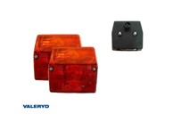 VALERYD Štop lampa za prikolicu (par) Aspöck minipoint konektor 99x93x49 svjetlo za registraciju 3010068