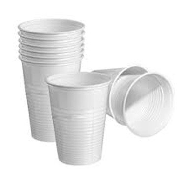 Plastične čaše, 0,2 l, 100 kom, bijela
