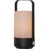 STAR TRADING Crno-bež LED lampa Flame, visina 19 cm
