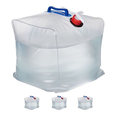 NORTHIX Sklopivi kanister za vodu, sa slavinom, 20 l, 4 kom