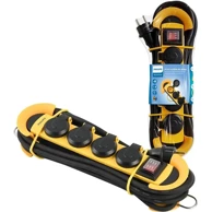 PHILIPS Produžni kabel s prekidačem, 4 utičnice, 5 m, IP44