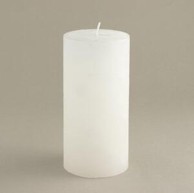 Svijeća frost 6.8 x 14 cm, bijela  