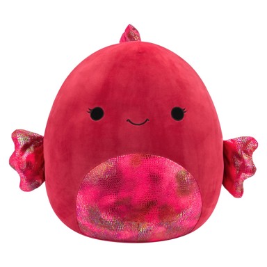 SQUISHMALLOWS Pliš, 40 cm, Barella - riba boje maline