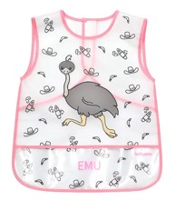 BABYONO Podbradak košuljica, Active Baby, 24+ mjeseci, motiv emu, roza