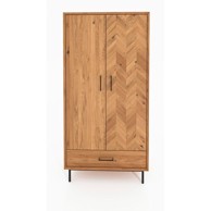 THE BEDS Ormar od hrastovine u prirodnoj boji 97x196 cm Abies 