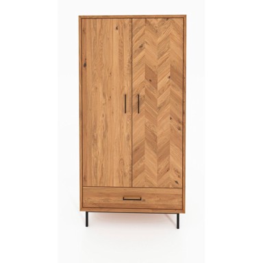 THE BEDS Ormar od hrastovine u prirodnoj boji 97x196 cm Abies 