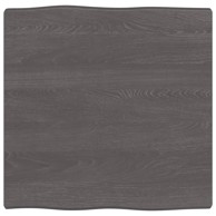 Stolna ploča tamnosiva 60x60x4 cm obrađena masivna hrastovina