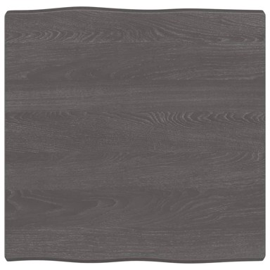 Stolna ploča tamnosiva 60x60x4 cm obrađena masivna hrastovina