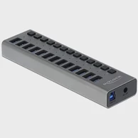 DELOCK Vanjski USB HUB 13 portova + prekidač (63738)
