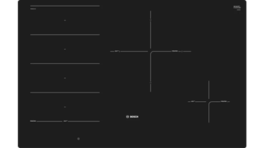 BOSCH Ugradbena ploča PXE801DC1E, indukcijska, 4 polja, 95cm, crna
