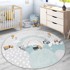 MILA HOME Periv dječji tepih ø120 cm Snowy Hills 