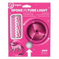BRIGHTZ LED svjetla za žbice bicikla Spoke Tube, roza