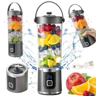 VERK Prijenosni USB blender 500 ml sa LED osvjetljenjem, bijeli