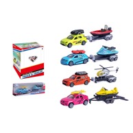 Metalni auto s prikolicom, die-cast, 1:52