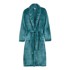 GOOD MORNING Plavi kućni ogrtač od mikropliša XS/S Polyvelvet