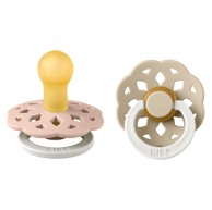 BIBS Duda varalica Boheme, kaučuk, svijetleća ružičasta/bijela (vel. 1)