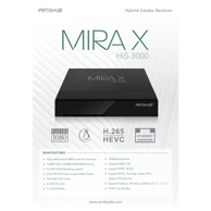 AMIKO Prijemnik MiraX Hybrid S2+T2/C HiS-3000 combo@Linux, FullHD, DVB-S2x2/T2/C, H.265