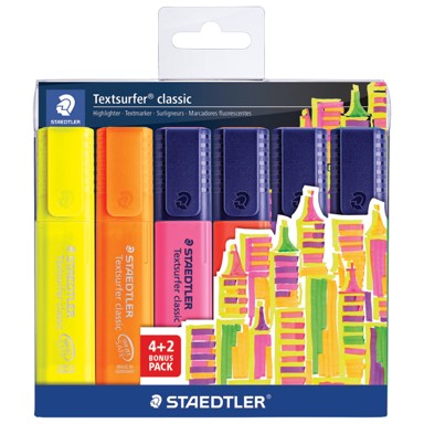 STAEDTLER Marker Signir 1-5 mm Classic 364 SWP6P, set 6 boja