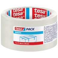 TESA Ljepljiva traka Basic, akrilna hot melt, 50 mm x 66 m, prozirna