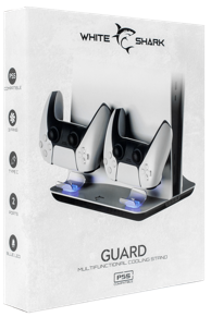 WHITE SHARK Rashladni stalak za PS5 i dva stalka za punjenje PS5-05102 GUARD