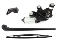 Set: motor brisača + ručica stražnjeg brisača + metlica + mlaznica za pranje stražnjeg stakla set za Audi A3 8P od 2003, 3 kom.