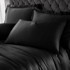 CATHERINE LANSFIELD Satenska posteljina Silky Soft za bračni krevet 200x200 cm Crna