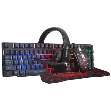 MARVO Gaming set CM370, tipkovnica RGB, miš žični LED, podloga, slušalice