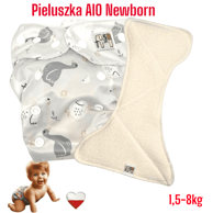 Pelena za višekratnu upotrebu AIO Coolmax Pocket za novorođenčad s motivom gusaka