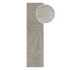 FLAIR RUGS Svijetlo siva vunena staza 60x230 cm Lino Leaf 