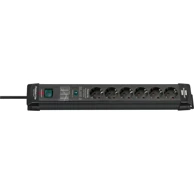 BRENNENSTUHL Produžni kabel Premium-Line 6 utičnica zaštita od prenapona 1,8 m, crni