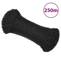 Radno uže crni 3 mm 250 m od polipropilena