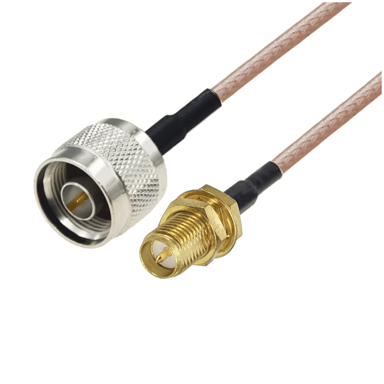 Pigtail N utikač / SMA-RP utičnica, RG316, 3 m